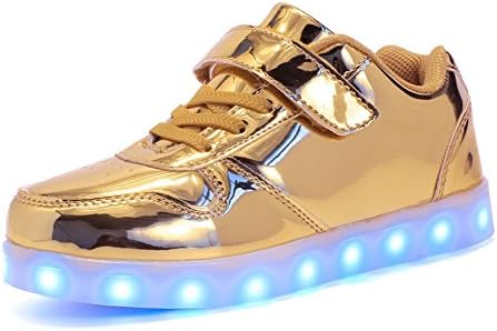 ByBetty Kids Boy Girl Light Up Trainers Shoes Flashing LED Luminous Lights USB Charger Shoes
