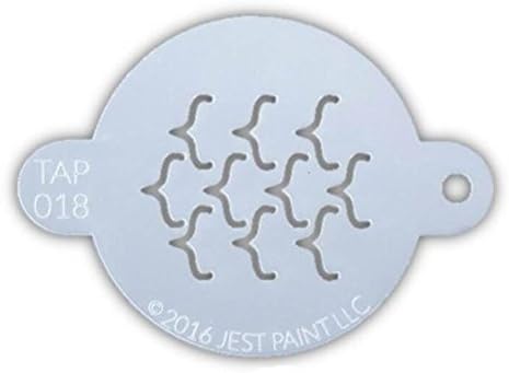 TAP 018 Face Painting Stencil - Outlined Scales