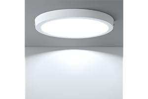 CANMEIJIA Bathroom LED Ceiling Light,30W 3000LM 6500K Super Bright Modern LED Bathroom Light Fitting,Slim Round Flush Ceiling Lights Lighting Fixture for Kitchen,Tiolet,Bedroom,Hallway