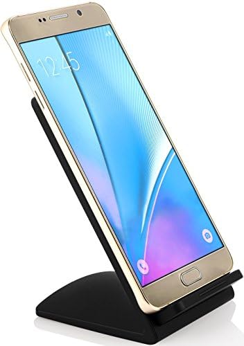 【Quick Charge】GPCT Wireless Qi Charger L-Shaped Stand. Anti-Scratch/Anti-Slip Pad For iPhone X/8/8 Plus, Samsung Galaxy S8 S8 Plus S7, S6 Edge, Note 8, Nexus 7/6/5, LG G3 and All Qi-Enabled Phones