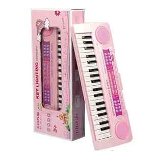 VikriDa 37 Keys Charging Multi Functional Electronic Kids Piano Music Educational Piano Keyboard Toys Musical Instrument with Microphone Size-16.9