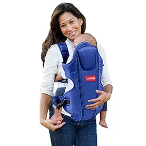 Luvlap Galaxy Baby Carrier with Padded Head Support, for 6 to 15 Months Baby, Max Weight Up to 15 Kgs (Blue)