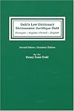 Image de Dictionnaire juridique français-anglais / anglais-français : Dahl's Law Dictionnary