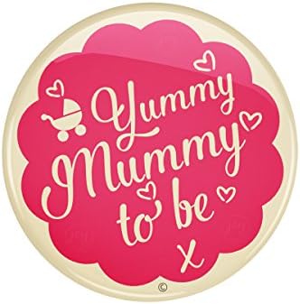 Yummy Mummy To Be Gift Badge (LARGE (Baby Shower Party Expectant Mummy) JC1251