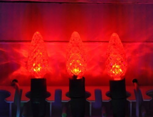 Red Color-Rite C5 Strawberry Mini LED Lights with Removable Bulbs by HolidayLEDs.com