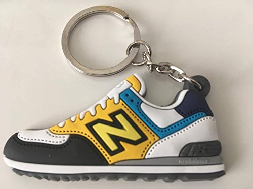Preisvergleich Produktbild New Balance 574 Schlüsselanhänger Schwarz-Gelb Sneaker Keychain Black Yellow