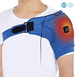 ❤ LIGERO Y TAMAÑO AJUSTABLE: Hecho de neopreno ligero y transpirable; la orejera de color azul de la moda es totalmente ajustable para adaptarse al tamaño del cuerpo de la mayoría de las personas. Se adapta al hombro izquierdo y derecho para hombres y mujeres