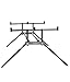 Produktbild MAD Alu Twin Back Bone Rod Pod für 4 Ruten, inkl. gratis Fishernator Mehrzweck LED-Taschenlampe