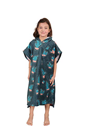 Preisvergleich Produktbild After Essentials Kinder-Poncho Cactus grün – Frottee-Handtuch Zum Trocknen und Trocknen