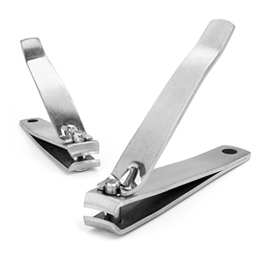 Precision Nail Clipper Set By Malva Belle - Toenail and Fingernail Clippers - Best Nail Cutter - Effortless Clipping of Thick Nails - Cute Pink Packaging - Perfect Gift for Women and Girls