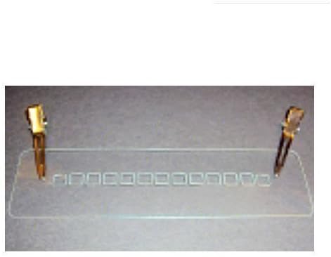 3x Multi Hole Hair Extension Templates With Clips.