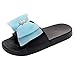 Produktbild Yvelands Damen Sandalen Mode Blume Wedges Flip Flops Plateau Slipper Hausschuhe Strandschuhe Bequeme Flip Flop römischen Sandalen(CN-38,Hellblau)