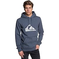 Quiksilver Big Logo Sudadera con Capucha, Hombre, Azul (Navy Blazer Heather BYJH), Large (Tamaño del Fabricante:L)