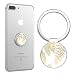 Produktbild Handy Fingerring Halterung, universell um 360 Grad drehbarer Ring-Ständer, Griff für iPhone X, iPhone 7/8 Plus, Samsung Galaxy S8/S9 Plus, iPad und Tablets, Gold Palm Leaves