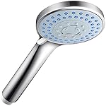 Pommeau de douche à main 5 modes de jet de pluie. Éco-stop avec jet puissant. Accessoires pour salles de bains avec 10m de bande adhésive