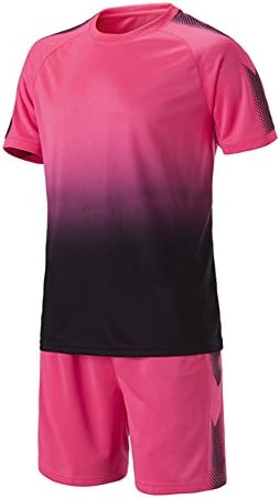 XFentech Adult Child Summer Football Kit T-Shirt & Shorts Set Training Competition Sportswear Outdoor Costume