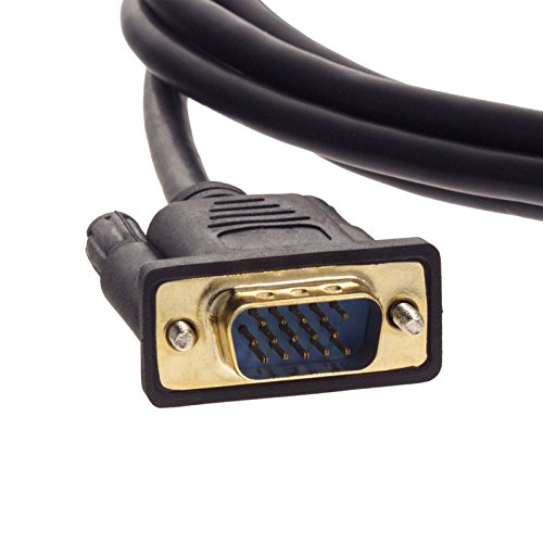 Smartfox Video Adapter Kabel Konverter von HDMI Stecker auf 15 Pin VGA Buchse für Laptop Notebook Monitor Bildschirm Beamer HD TV in 1,80m schwarz - 2