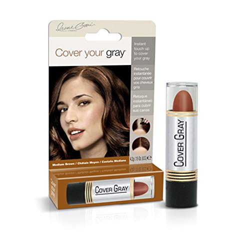 Cover Your Gray for Women Medium Brown Corrector de canas, color castaño medio