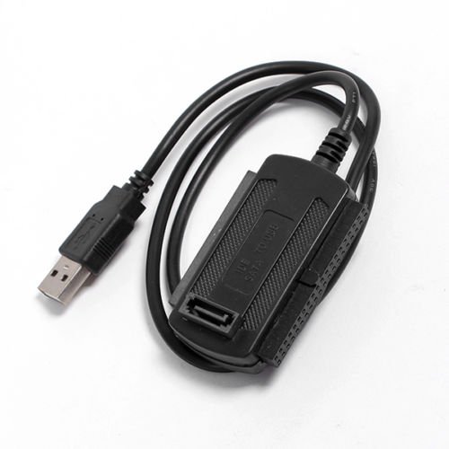Neu 2,5″ – 3,5″ zu IDE SATA S-ATA Festplatten USB 2.0 Konverter Adapter Kabel Externes - 3