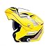 Produktbild HXYT Vollgesichts-Rennsport-Bluetooth-Helm, DOT-Zertifiziert/Doppelobjektiv-Offroad-Motorradkreuzer für Erwachsene (Farbe: gelb),XL