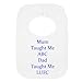 Price comparison product image PERSONALISED BIB - LEEDS UNITED STYLE - DAD TAUGHT ME (NO STICKERS)- BEAUTIFULLY EMBROIDED
