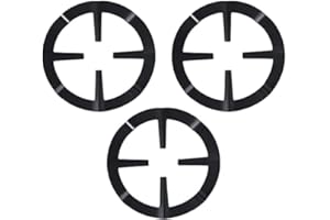 LATRAT Gusseisen Wok Ring, Gasherdaufsatz, 3 Stück Gasherd Aufsatz Gas Kreuz Topfträger Verkleinerung, Gasherdkreuz Topfträger Gaskocher Gitter Aufsatzring Kochfeldzubehör