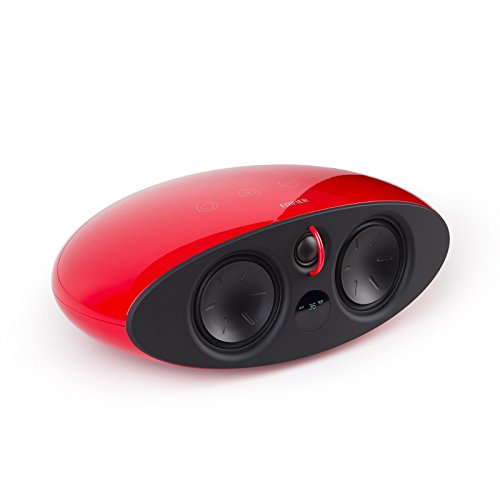 Edifier E255 RD Luna Theatre 5.1 Home-Entertainment-System mit Dolby/DTS-Decoder, optischem Eingang und Fernbedienung, 385W rot