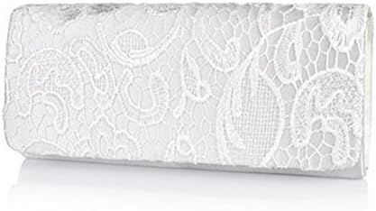 Nodykka Wedding Pleated Floral Lace Clutches Bag Evening Cross Body Handbags Purse