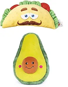 ZippyPaws Avocado Squeaker Toy & 6