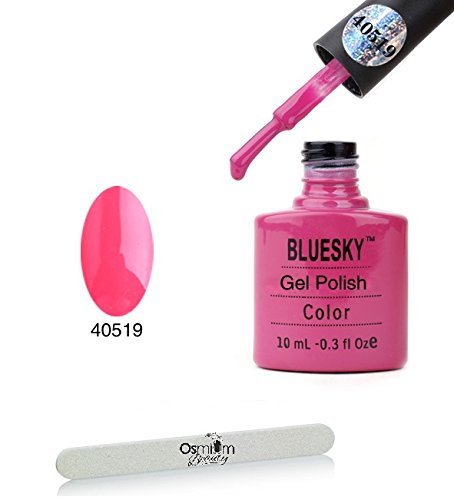 Bluesky 80519 UV/LED Curing Gel Nail Polish, Hot Pot Pink