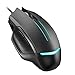Produktbild Holife Gaming Mouse, 117 programmierbare Maus 3200 DPI Mouse Game Optical Gaming Mouse 4 DPI Stufen mit 6 Tasten/7 wechselnden LED Farben/Ergonomisches Design/1.6M USB Kabel (Schwarz)