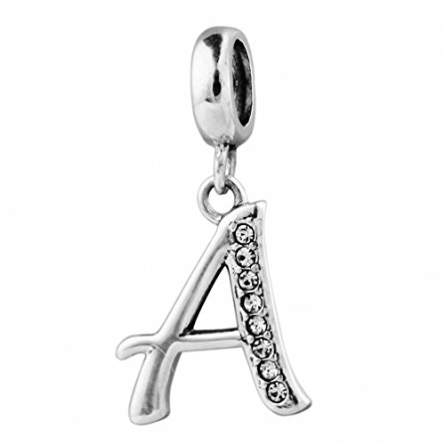 CHANGEABLE A Letra Abalorio de mujer de plata de ley