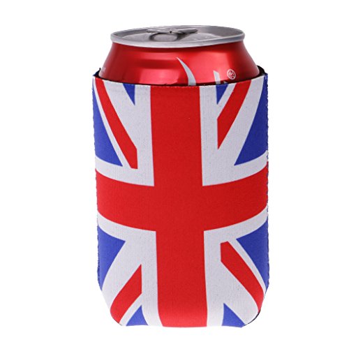 2x Neopren Dosen Kühltasche Dosenkühler Getränkekühler Bierkühler UK Flagge - 5