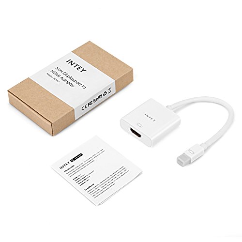 INTEY Mini DisplayPort zu HDMI Adapter Thunderbolt DP auf HDMI Adapter Full HD 1080p und 3D-Unterstützung - 7