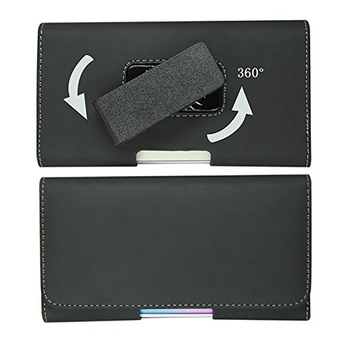 HubLines GÃ¼rtel-Handy-Holster-Tasche mit Clip SchutzhÃ¼lle in schwarz PU Leder fÃ¼r 5.5 - 4.7 Zoll mit 360-Grad-Dreh-GÃ¼rtelclip â€“ InnenmaÃŸe 15.5 cm Ã— 8 cm GrÃ¶ÃŸe XL - fÃ¼r iPhone 6 s, 7 plus, Samsung, HTC, LG, Huawei, Xiaomi, Sony, Smartphone - Holster GÃ¼rtel Clip Seitentasche Magnet Trageclip Handytasche Etui Case GÃ¼rtelholster