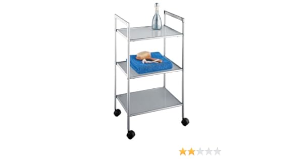 Wenko 16601100 Desserte Salle De Bain 3 Etages Terrassa 40 X 72 X 32 5 Cm Rangement Et Organisation Cuisine Maison Ad A Com Ec