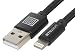 Produktbild StilGut Lightning Kabel, Apple MFi zertifiziertes Daten-/Ladekabel, Lightning auf USB, 1m Länge, Schwarz