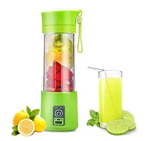 Generic USB Electric Blender Juicer Cup Smoothie Maker Electric Juice Maker Machine for Fruits and Vegetables 380ml Juicer Cup Bottle 4 Blade