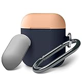 Webla Helmabdeckung Fall Doppelkappe EIN Haken Grün Tibetisches Pulver Für Apple Airpods Fall Schützen Silikon Box Haut Airpod Kopfhörer Ladegerät Abdeckung (G)