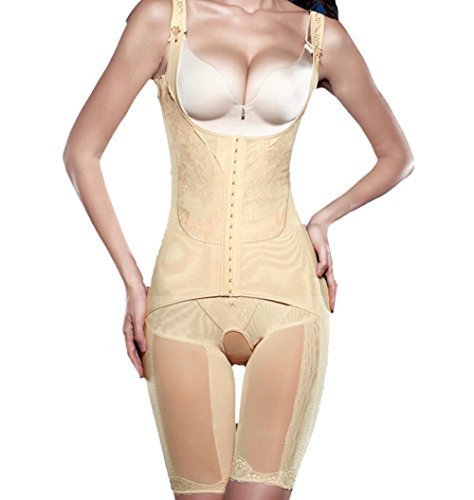 Preisvergleich Produktbild Butterme Postpartum Erholung Ganz Mieder Bodysuit Shapewear Oberschenkel Reducer Strampler Miederhose Bodyformer,nude,XL