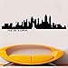 Produktbild New Yorker Skyline Vinyl Applikation dekorativer Nachttisch Aufkleber grün 57x22cm