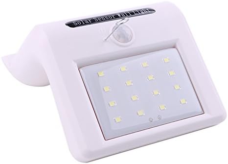 Avelaiva 16 LED Solar Lights, 6000K Solar Powered Lights, Home Security Light with Motion Detector and Night Sensor, Waterproof Home Garden Decoration Exterior Led Outdoor Solar Light, for Home, Garden, Garage, Fence, Shed, Stair