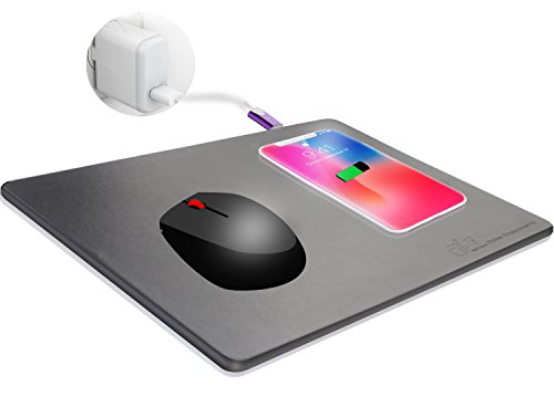 JE Gaming Mauspad mit Induktive Schnellladestation Qi-Charger Kompatibel, für mit Samsung Galaxy S6/S7 Edge,Nexus 7 / Lumia 920 Nexus 5, Nexus 4, HTC 8X, HTC Droid DNA, Nokia Lumia 920