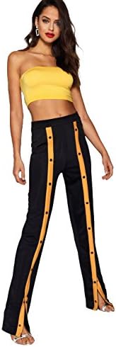 Orange Womens Tall Kara Front Split Popper Trousers - 12