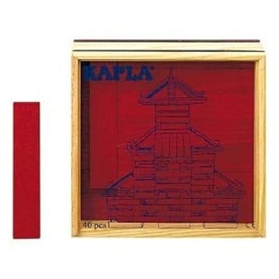 Kapla - C40R - Jouet Premier Age - Les Carres - Rouge