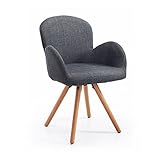 armlehnstuhl drehbar beige Abmessungen: Gesamtmaße L55 x W53 x H81cm, Sitzhöhe 44cm.