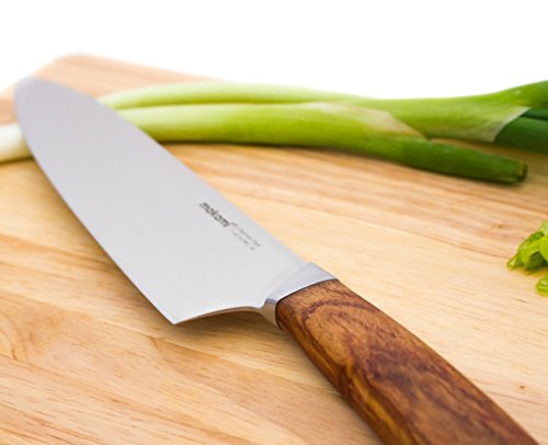 makami Kona Chefmesser – scharfes Kochmesser mit Griff aus Palisanderholz in Geschenkverpackung. Küchenmesser mit 20 cm Klingenlänge - 8