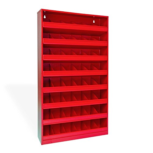 Preisvergleich Produktbild DEMA Schüttenregal 48 Fächer rot