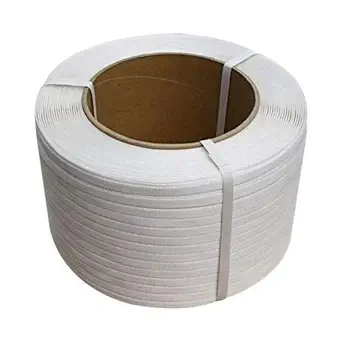 ELA High Strength PP Box Strap White Colour for Semi Automatic or Manual Roll, Each 4 kg  9 mm Width, 0.80 Thickness, Pack of 2