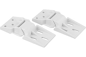 GDFNMOGO Bisagra de plástico fiable para congelador Haier, 2 piezas con 3 agujeros preperforados